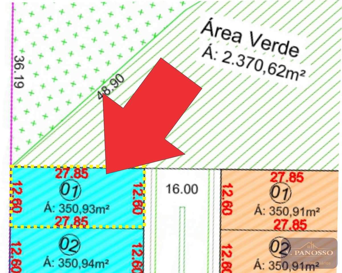 Terreno à venda, 350m²