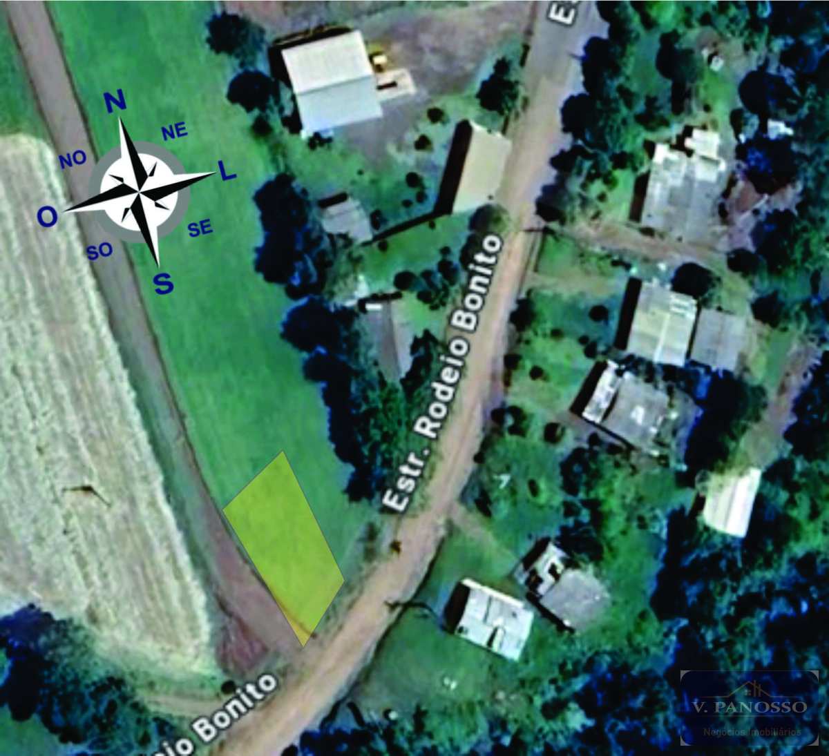 Terreno de  esquina  com  360m² - Ametista do Sul - Panosso Imóveis - Negócios Imobiliários