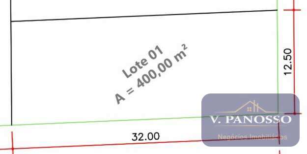 Terreno à venda, 400m²